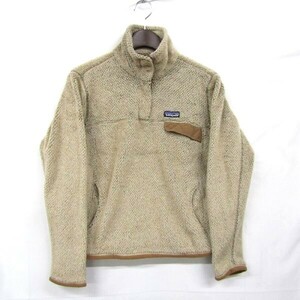 Patagonia サイズ WOMEN’S M パタゴニア リツール スナップT フリース プルオーバー ベージュ 古着 ビンテージ 3N1804