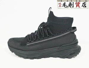 モンクレール MONCLER メンズ スニーカー MONTE RUNNER 4M00080 ブラック シューズ 靴 美品 ソックスシューズ