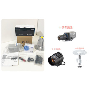 【未使用品】WEBGATE/ウェブゲート TVIボックスカメラ KA1080B 2022年製 取付金具 WH-31 TAMRON 監視カメラ用レンズ M13VG288IR ※No.4※