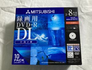 ★録画用DVD-R DL 215分8.5GB 10枚 5ミリスリムケース MITSUBISHI