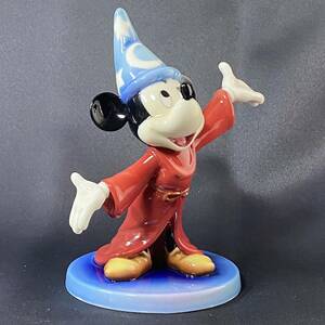 【美品】FANTASIA ファンタジアミッキーマウス ソーサラーミッキー フランツ FRANZディズニーリゾート フィギュア 置き物 陶器製 希少 レア