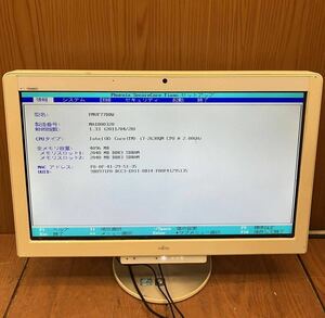 ★富士通★ESPRIMO FH77/DD★Intel CPU Core i7 2630QM★HDD 2TB★FMVF77DDW★プロダクト★一体型パソコン★Fujitsu★Windows7★SR(PC235)