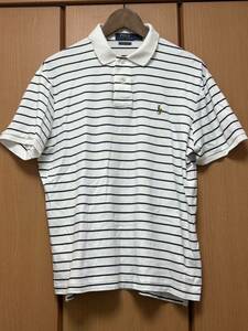 1円〜Polo Ralph Lauren ポロ ラルフローレン 半袖ポロシャツ ボーダー メンズ Lサイズ RN41381 国内正規品 限定 希少 絶版 レア ゴルフ