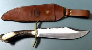 VINTAGE REMINGTON CRAWN STAG BOWIE KNIFE,USA,限定品セリアル2054/2500.1996年製(4123KOUBOU)HUNTING CAMPING OUTDOORヴィンテージナイフ