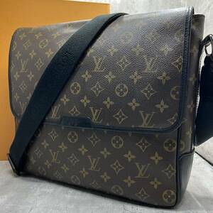 【極美品】ルイヴィトン LOUIS VUITTON バスGM ショルダーバッグ メッセンジャー ボディ モノグラム マカサー レザー 斜め掛け メンズ