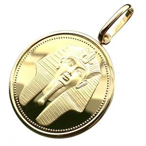 エジプト100ポンド金貨 コインペンダント ツタンカーメン 1986年 K18/21.6 19.64g イエローゴールド コレクション Gold 　