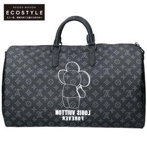 新品同様/ LOUIS VUITTON ルイヴィトン M43683 ヴィヴィエンヌ キーポル バンドリエール50 ボストンバッグ モノグラムエクリプス