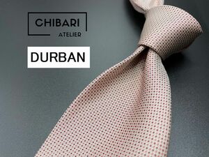 【超美品】DURBAN　ダーバン　ドット柄　ネクタイ　3本以上送料無料　ピンク系　0404170