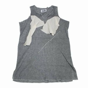 todo kotohayokozawa トド コトハヨコザワ 22SS CREPE TUNIC ノースリーブ チュニック