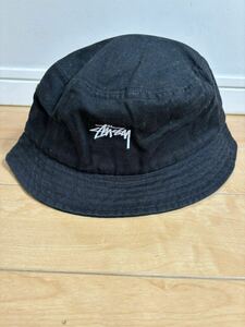 ステューシー バケットハット STUSSY 黒