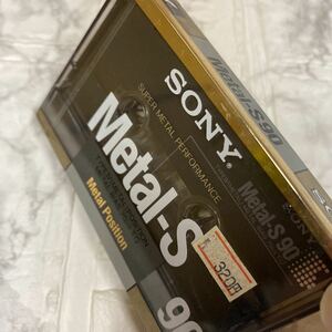 カセットテープ SONY メタルテープ Meta-S 90分 年代物　値札付