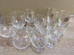 ワイングラス グラス タンブラー ペア クリア クリスタルガラス ロックグラス まとめ　色々大小可愛いグラスオシャレ　バーBAR食器