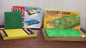 中古品☆昭和レトロ☆ゲームのはなやま☆ゲームカルテット☆ボードゲーム☆エポック社サッカーゲーム☆４０１Ｓ４－Ｊ１３７７７