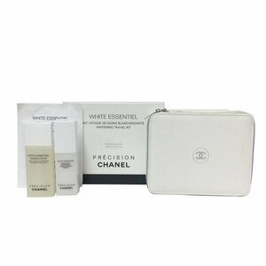 【新品同様】シャネル CHANEL ホワイト エサンシエル ホワイトニング トラベル キット 化粧水 美白美容液 美白シートマスク ポーチ