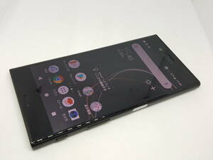 外観Bランク☆ジャンク品☆au☆SOV35(ブラック) Xperia XZs★1625000546☆12/13☆