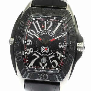 フランクミュラー FRANCK MULLER 8900SCJ コンキスタドール グランプリ デイト 自動巻き メンズ 箱・保証書付き_761701