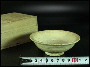 【金閣】李朝 白磁 碗 φ10.5cm 旧家蔵出(A136)