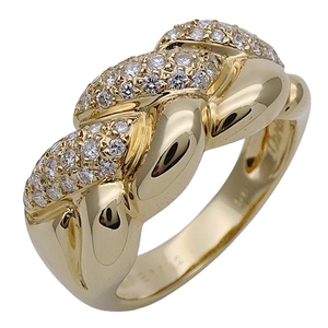 カルティエ Cartier リング レディース ブランド 指輪 750YG ダイヤモンド ラドーニャ イエローゴールド #56 約16号 ジュエリー