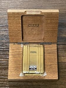 zippo ゼロハリバートン フルメタルジャケット ゴールド 希少カラー GOLD ZERO HALLIBURTON 2005年製 専用木箱 保証書