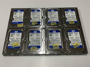 A18263)3.5インチ SATA WDC WD5000AZLX 500GB 中古動作品 8台セット