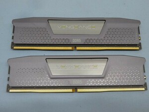 2枚セット★VENGEANCE DDR5 32GB (2x16GB) 6000MT/s PC用メモリーカード ヴェンジェンス PC用品 USED 93819★！！