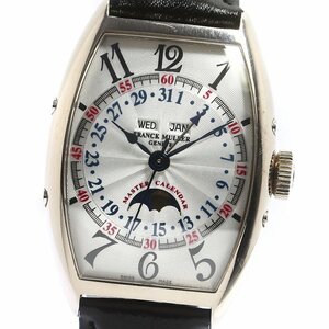 フランクミュラー FRANCK MULLER 5850MCL トノーカーベックス ムーンフェイズ 自動巻き メンズ _764665