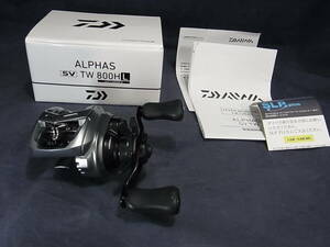 947★100円～★ダイワ(DAIWA) アルファス SV TW 800HL 左ハンドル(ベイトリール) [2021年モデル] ■2回使用■美品