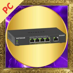 ☆未使用品☆ NETGEAR ネットギア スイッチングハブ 5ポート GS305P-200JPS