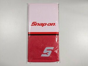 【数量限定!!】800円スタート～　スナップオンタオル　Snap-on 2024年　ハンカチ　ハンドタオル レッド 赤 ロゴ入り　0320