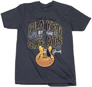 Gibson Played By The Greats Tee (Charcoal) Large GA-PBIMLG
