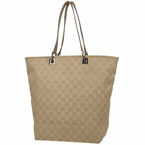 グッチ GUCCI GG柄 トートバッグ ハンドバッグ 手提げ 肩掛け トートバッグ GGキャンバス ベージュ 31243 レディース 【中古】