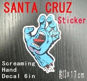 SANTA CRUZ/サンタクルズ サンタクルーズ SCREAMING HAND DECAL 6 STICKER/ステッカー シール スケボー