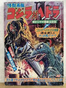 c01★ 朝日ソノラマ怪獣決定版 怪獣画報 ゴジラ対ヘドラ 昭和46年 レトロ 完全解剖図付き ソノシート欠品 240516