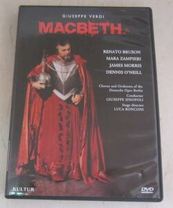 輸入盤DVD ヴェルディ MACBETH/マクベス ベルリン・ドイツ・オペラ管弦楽団