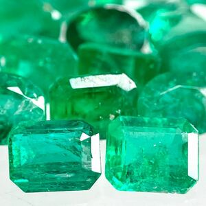 ●天然エメラルドおまとめ50ct●m ルース 裸石 宝石 ジュエリー jewelry emerald beryl ベリル 緑玉 DI0 ②