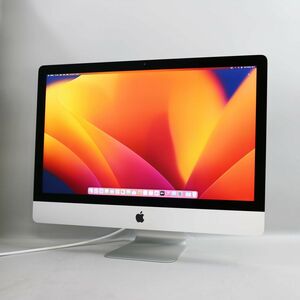 1円スタート Apple iMac (Retina 5K, 27インチ, 2019) (Core i5-8500/メモリ32GB/SSD28GB+HDD1TB(Fusion Drive)/macOS 13)