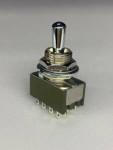【ON-ON-ON ２回路（12P）】M-2040L/B　NKKスイッチズ製　ON-ON-ONが２回路（12P）ラージブッシングのトグルスイッチです