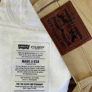 FILSON LEVIS MADE IN USA STYLE 14500 30 × 32 チノパン コラボ 別注 限定 リーバイス TIN CLOTH 505