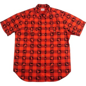 TENDERLOIN テンダーロイン T-WESTERN SHT W S/S RED 半袖シャツ 赤 Size 【M】 【中古品-非常に良い】 20782705