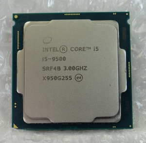 【管CP070】送料無料♪　CPU Intel Core i5-9500 SRF4B 3.00GHZ　LGA1151　☆中古動作確認済☆