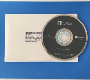 【新品・未開封】MS Office 2019 Professional DVD (日本語)スピード発送