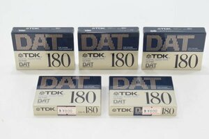 未開封 TDK DA-R180N 180分 DATテープ DIGITAL AUDIO TAPE デジタル オーディオ テープ 5本 セット 記録媒体 Hb-465M