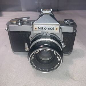 【R30】Nikomat Nikon ニコマート ニコン MF フィルム一眼レフカメラ / レンズ NIKKOR-H Auto 1：2 f=50mm【未確認】【郵便60サイズ】