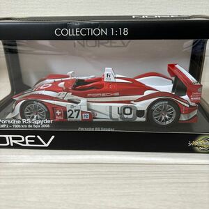 1/18 ノレブ NOREV ポルシェ RS スパイダー LMS LMP2 スパ・1000km 2008 #27