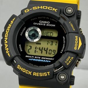 極美品 箱説タグ付G-SHOCK GW-204K-9JR 2004年 第4回イルカクジラ イルクジ 限定 FROGMAN フロッグマン タフソーラー ブラック イエロー