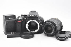 ★シャッター数２０３回★ Nikon ニコン D5200 カメラ/ Nikon AF-S DX NIKKOR 18-55mm F3.5-5.6G VR レンズ(t6840)