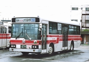 【 バス写真 Lサイズ 】 西鉄 懐かしの赤バス1986年式 ■ ２８ ■ ８枚組