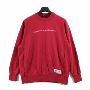 UNDERCOVER アンダーカバー 23SS スウェット mother sky 3 ダークレッド