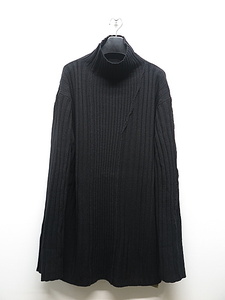 SALE30%OFF/Yohji Yamamoto・ヨウジヤマモト/7G RIB PANEL RIB TURTLE B/ブラック・3