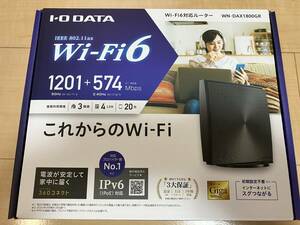 アイオーデータ WN-DAX1800GR　Wi-Fi 6 対応Wi-Fiルーター　I-O DATA